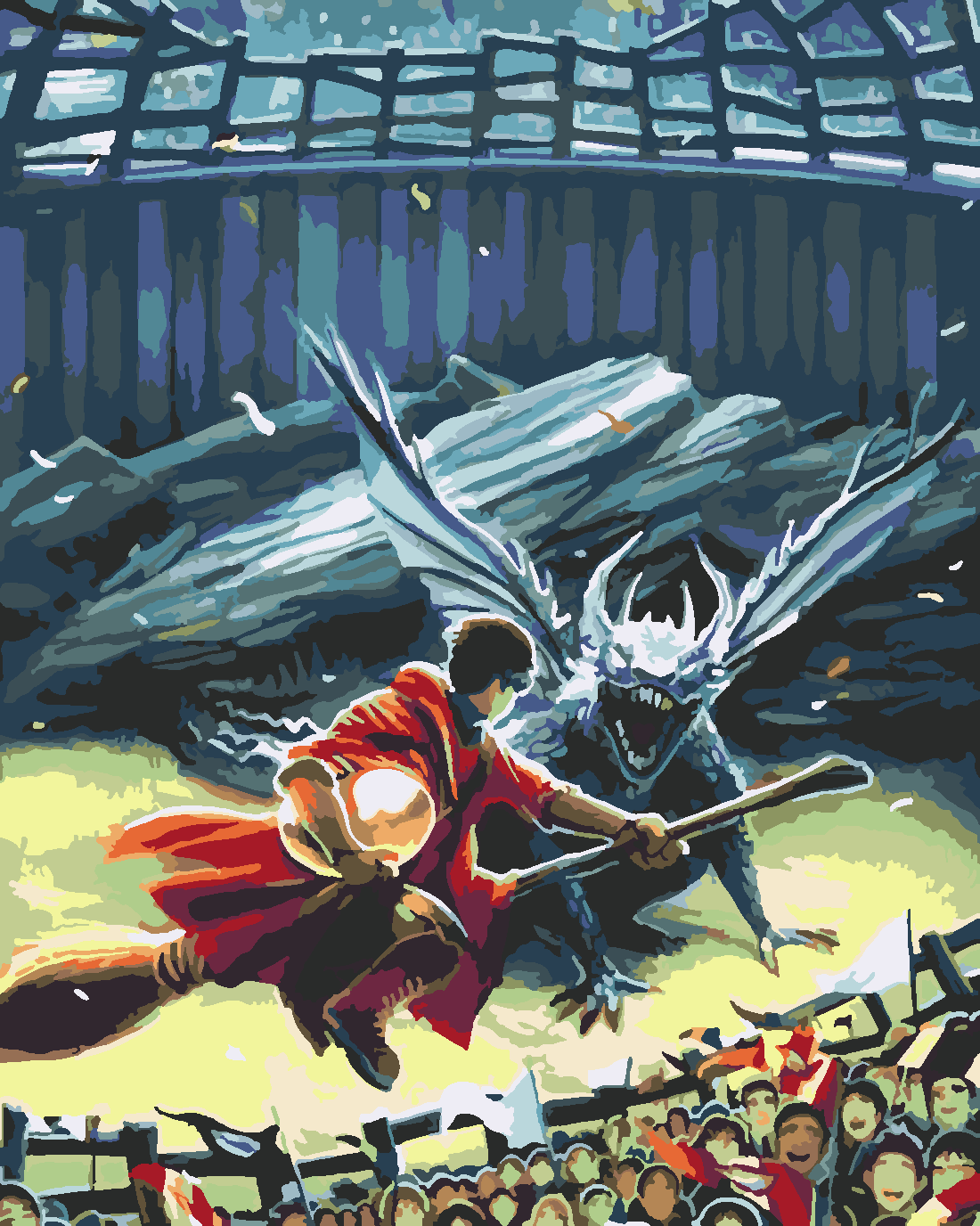 QUIDDITCH 3 Boyama Seti 40x50 cm (Tuvale Gerili)