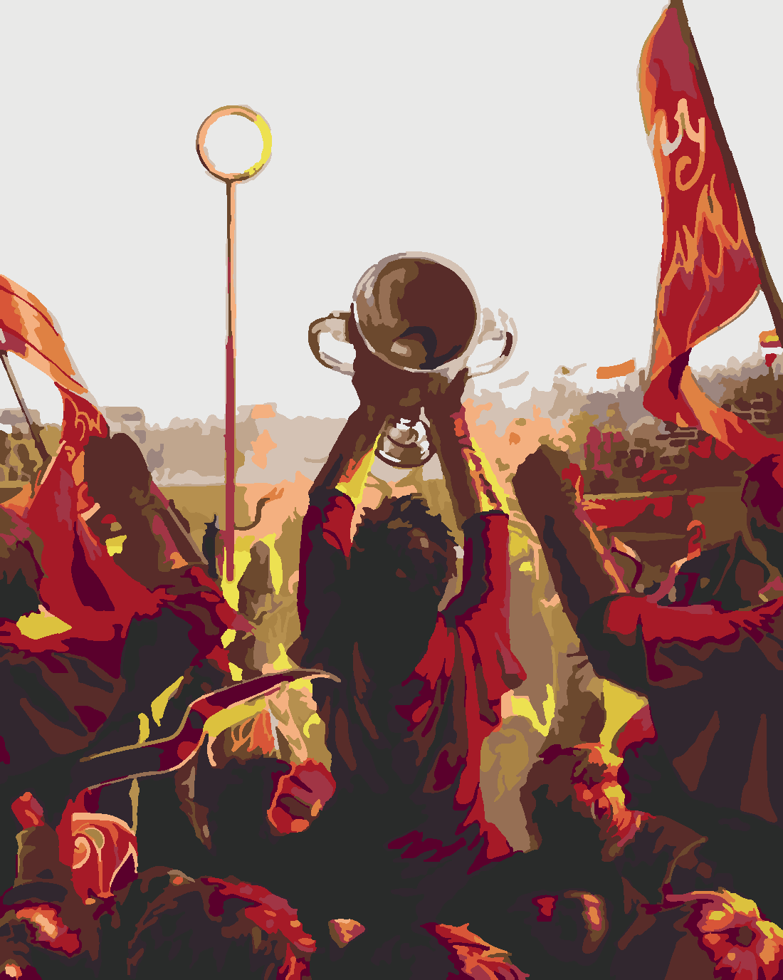 QUIDDITCH ŞAMPİYONU Boyama Seti 40x50 cm (Tuvale Gerili)