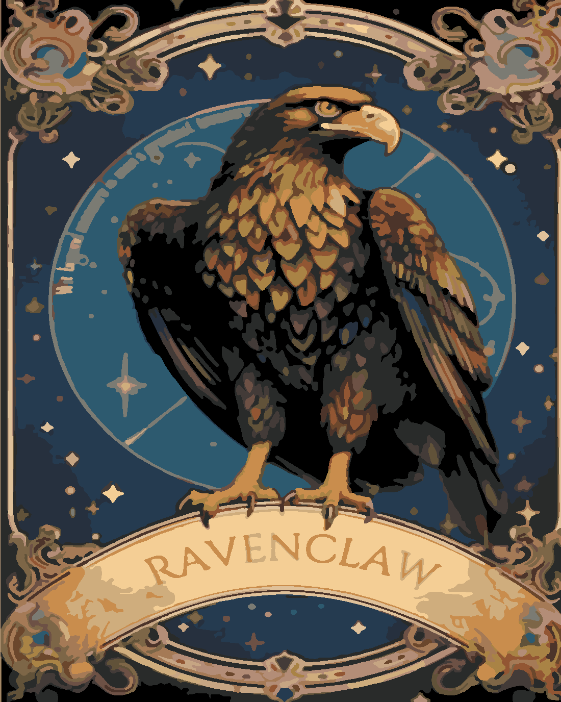 RAVENCLAW Boyama Seti 40x50 cm (Tuvale Gerili)