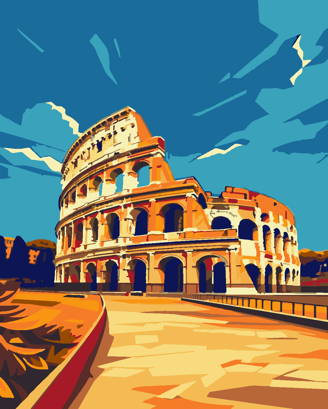 ROMA 3 Boyama Seti 40x50 cm (Tuvale Gerili)