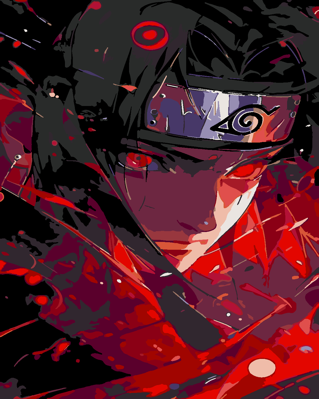 sasuke 3 Boyama Seti 40x50 cm (Tuvale Gerili)