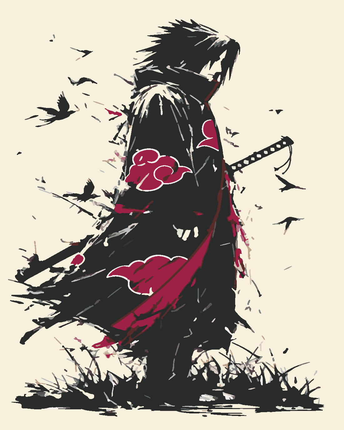 sasuke Boyama Seti 40x50 cm (Tuvale Gerili)