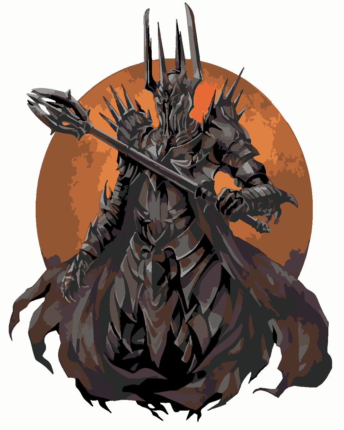 sauron 2  Boyama Seti 40x50 cm (Tuvale Gerili)