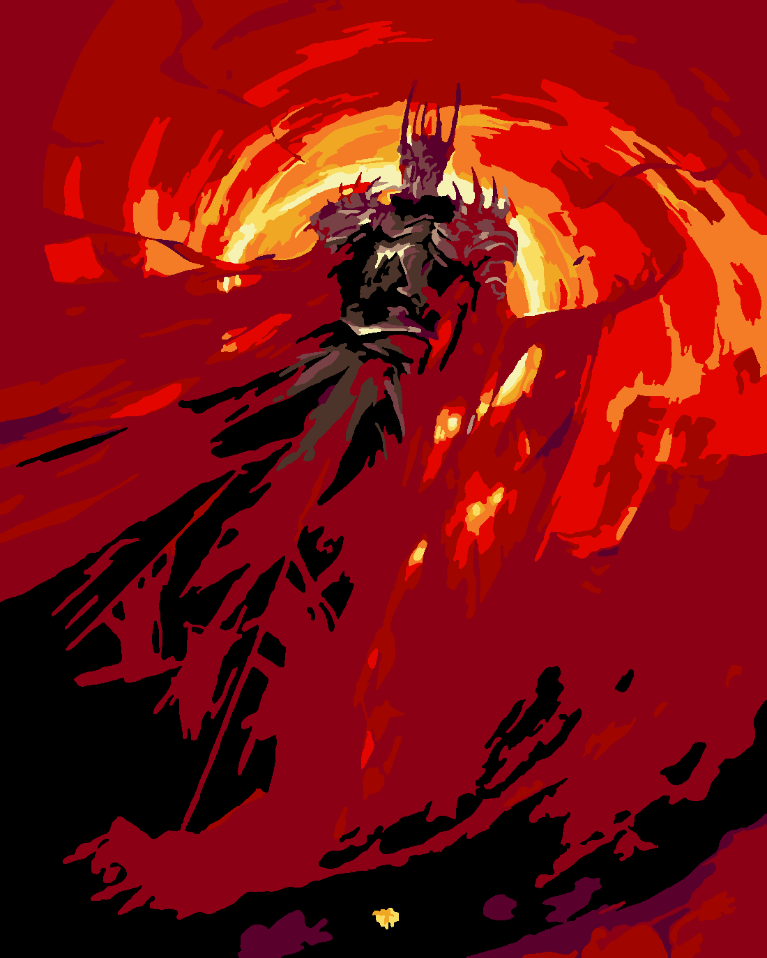 sauron 3 Boyama Seti 40x50 cm (Tuvale Gerili)