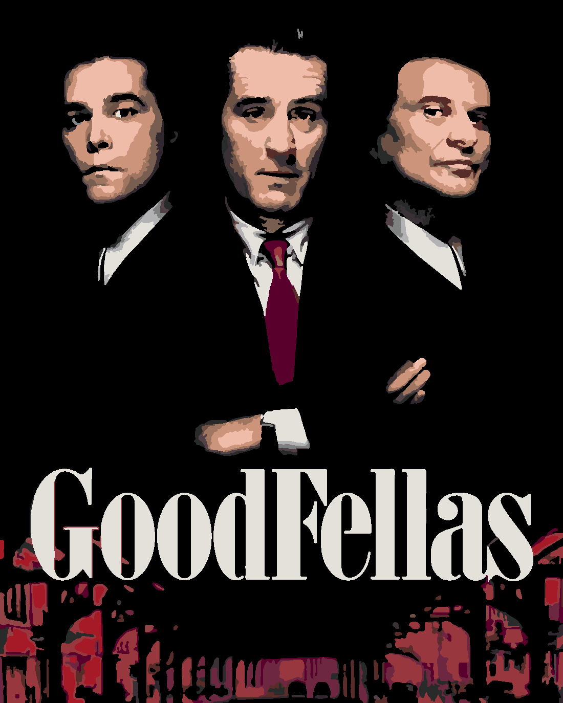 Sıkı Dostlar (Goodfellas) Sayılarla Boyama Seti Sayılarla Boyama Seti 40x50 cm (Tuvale Gerili)