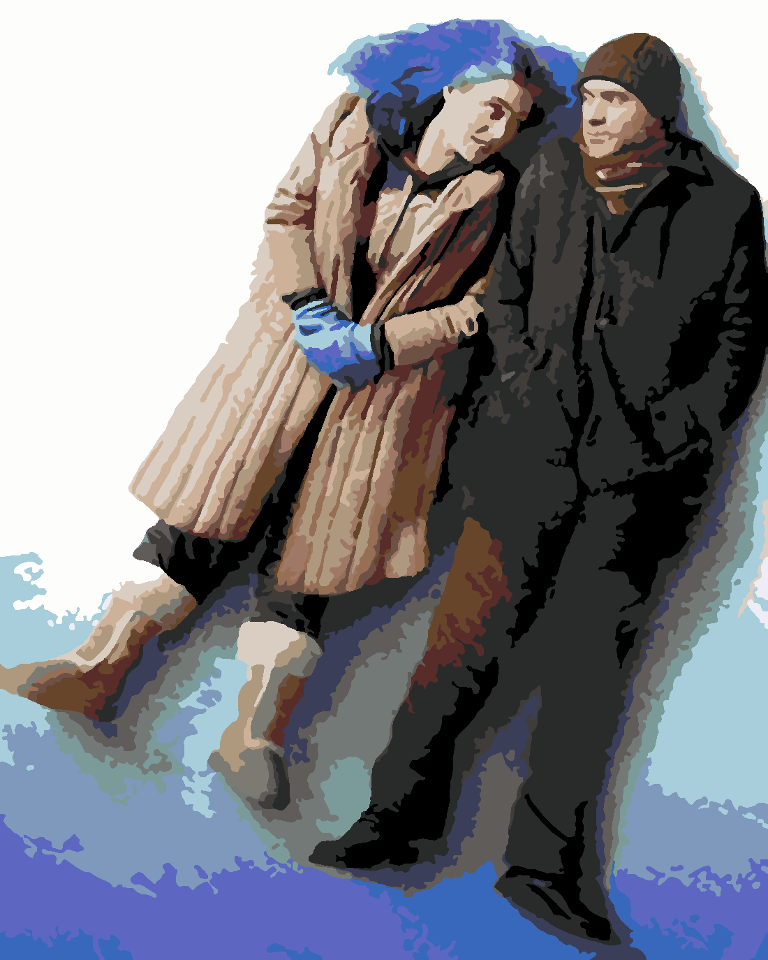 Sil Baştan (Eternal Sunshine of the Spotless Mind) Sayılarla Boyama Seti 40x50 cm (Tuvale Gerili)