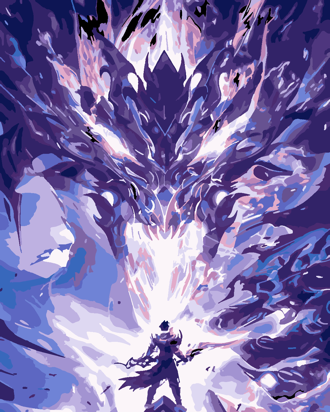 Solo Leveling -Ashborn 40x50 cm (Tuvale Gerili)