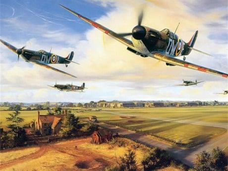 Spıtfıre Sayılarla Boyama Seti 40x50 cm (Tuvale Gerili)