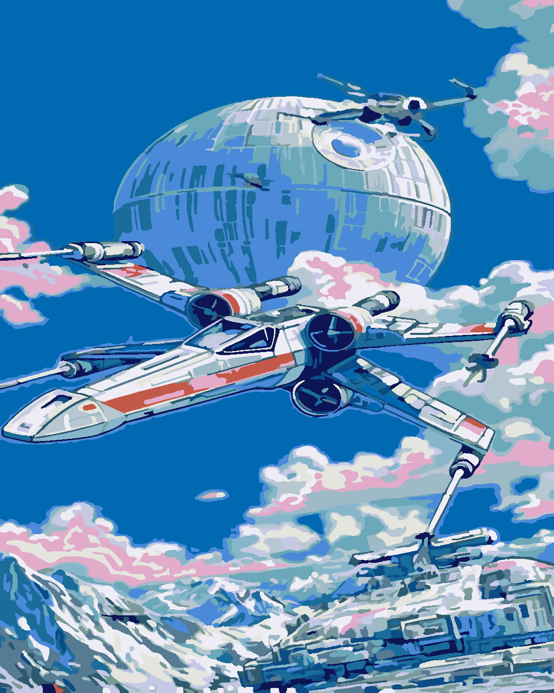 starwars rebellion  Boyama Seti 40x50 cm (Tuvale Gerili)