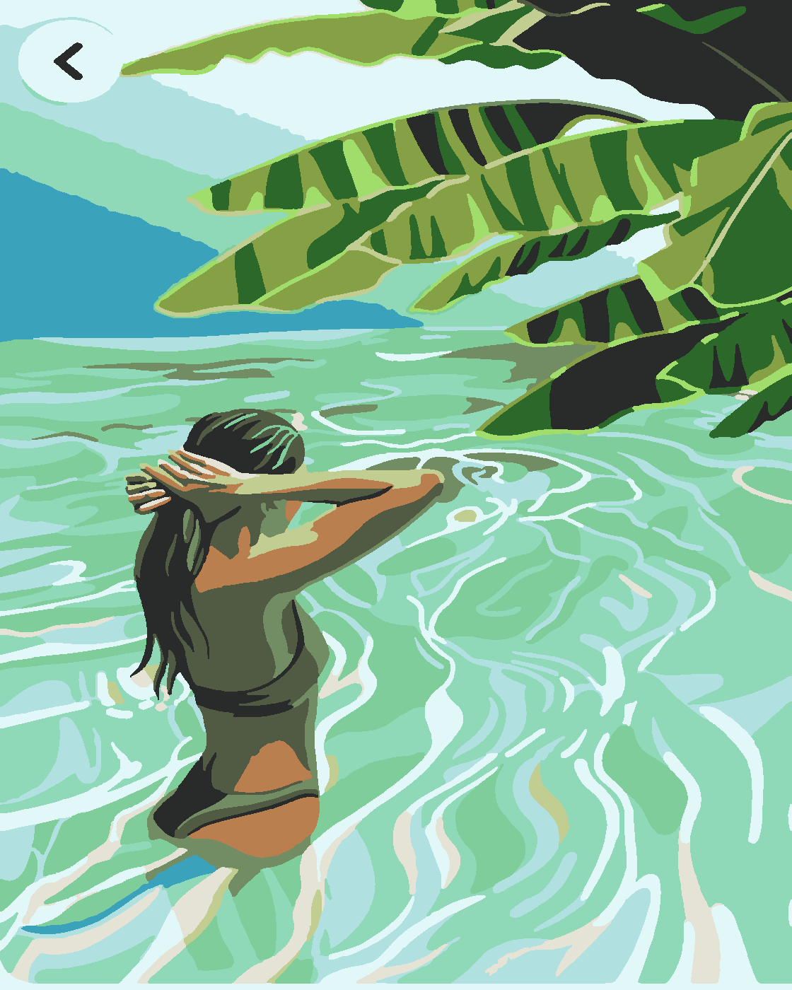 Summer  is Coming -2 Boyama Seti 40x50 cm (Tuvale Gerili)