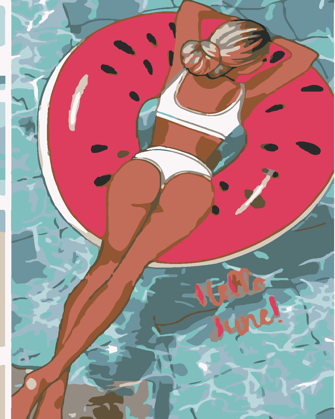 Summer is coming Boyama Seti 40x50 cm (Tuvale Gerili)