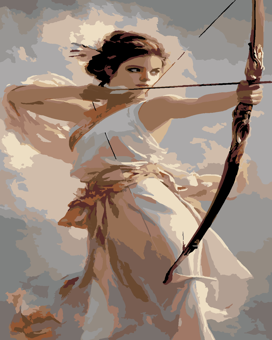 TANRIÇA Boyama Seti 40x50 cm (Tuvale Gerili)