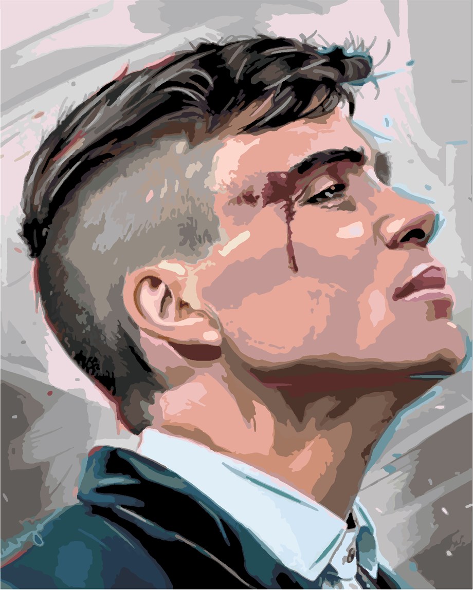 Thomas Shelby 2 Sayılarla Boyama Seti 50x65 cm (Tuvale Gerili)