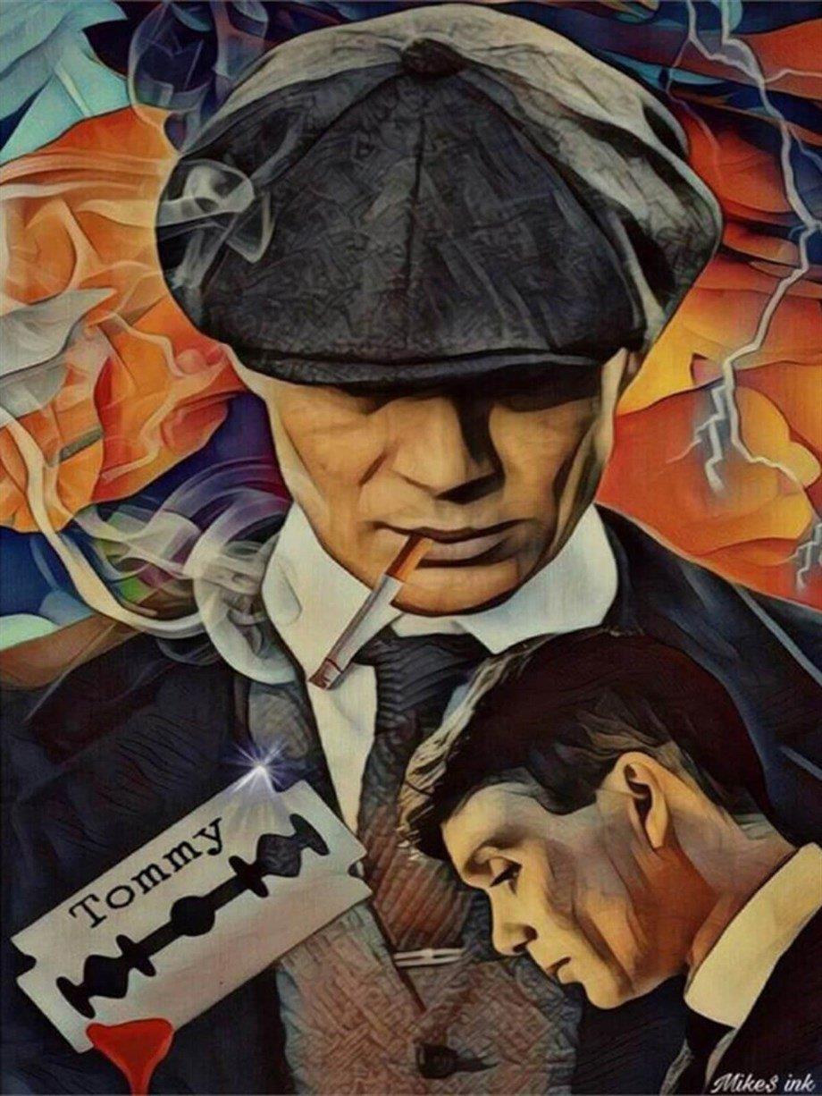 Thomas Shelby Sayılarla Boyama Seti 40x50 cm (Tuvale Gerili)