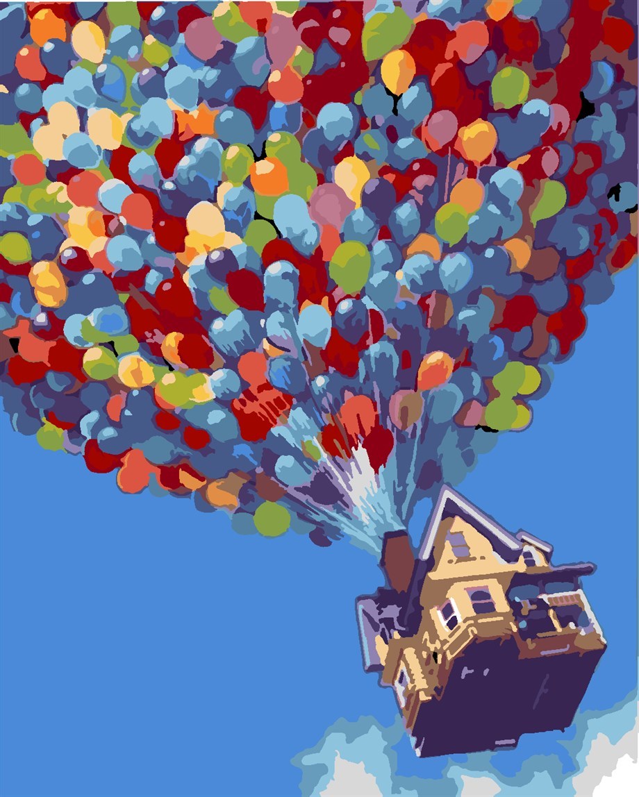 Up Sayılarla Boyama Seti 50x65 cm (Tuvale Gerili)