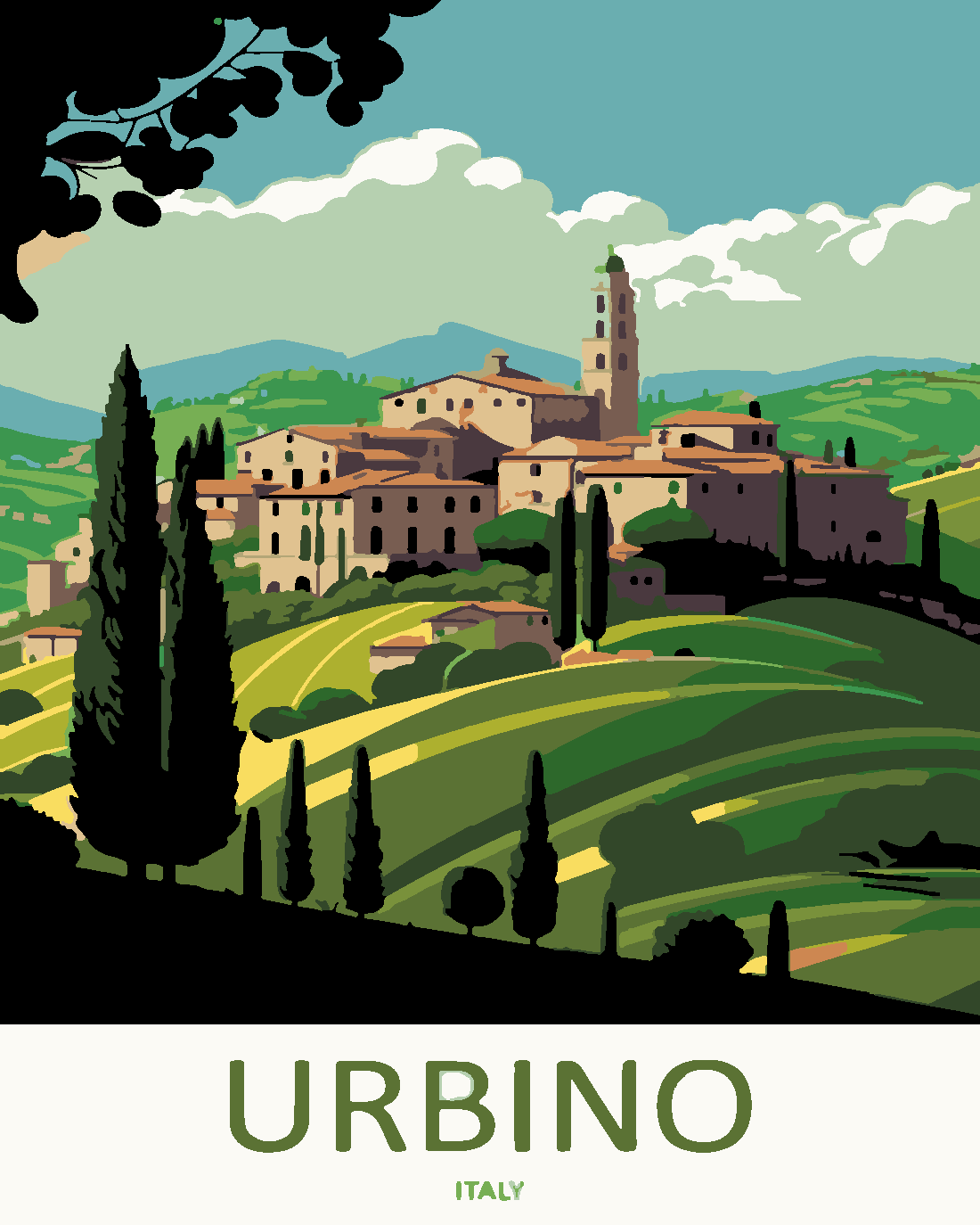 URBINO Boyama Seti 40x50 cm (Tuvale Gerili)