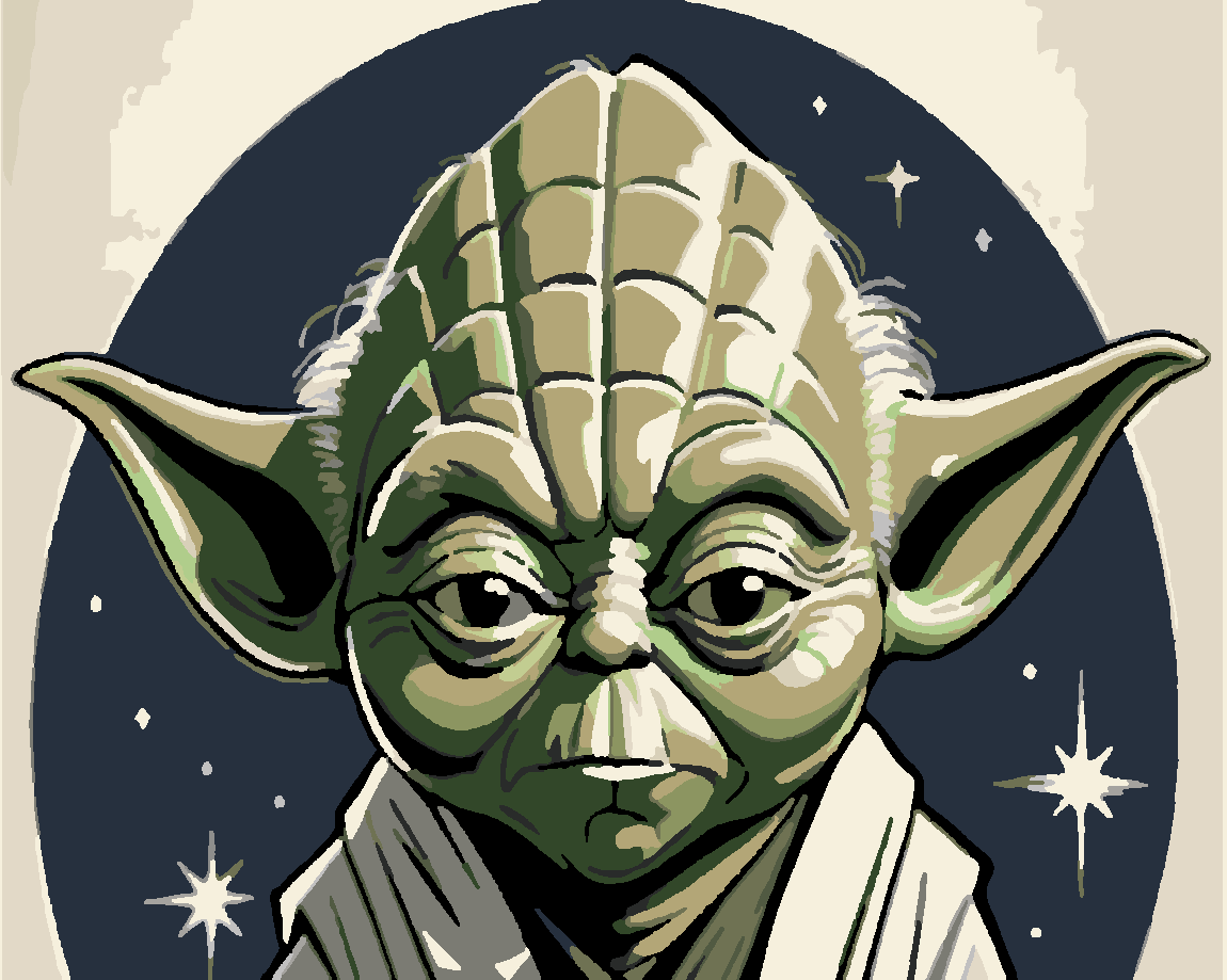 yoda 2 Boyama Seti 40x50 cm (Tuvale Gerili)