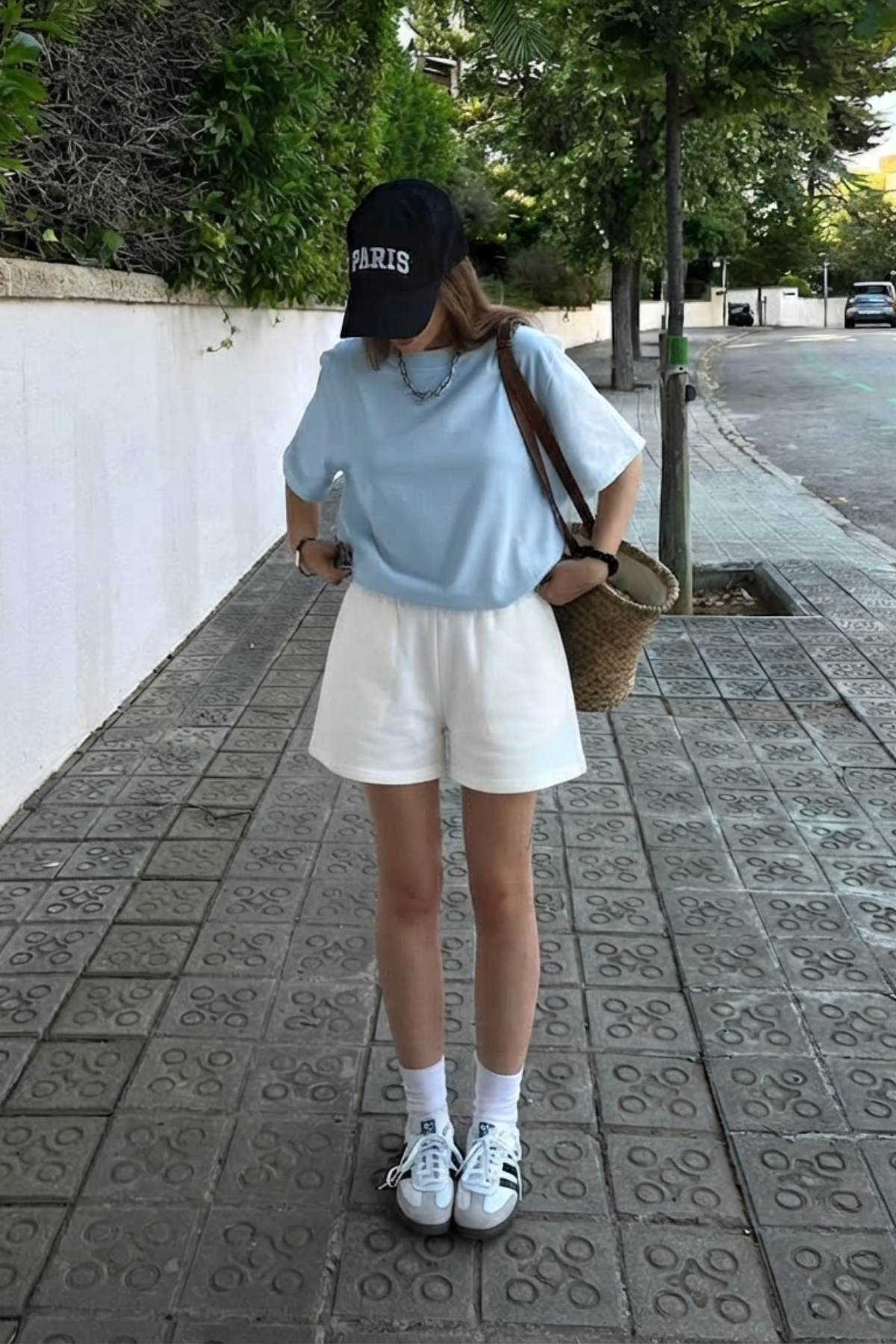 Bebe Mavisi Basic Kısa Kollu Kadın T-Shirt SH280