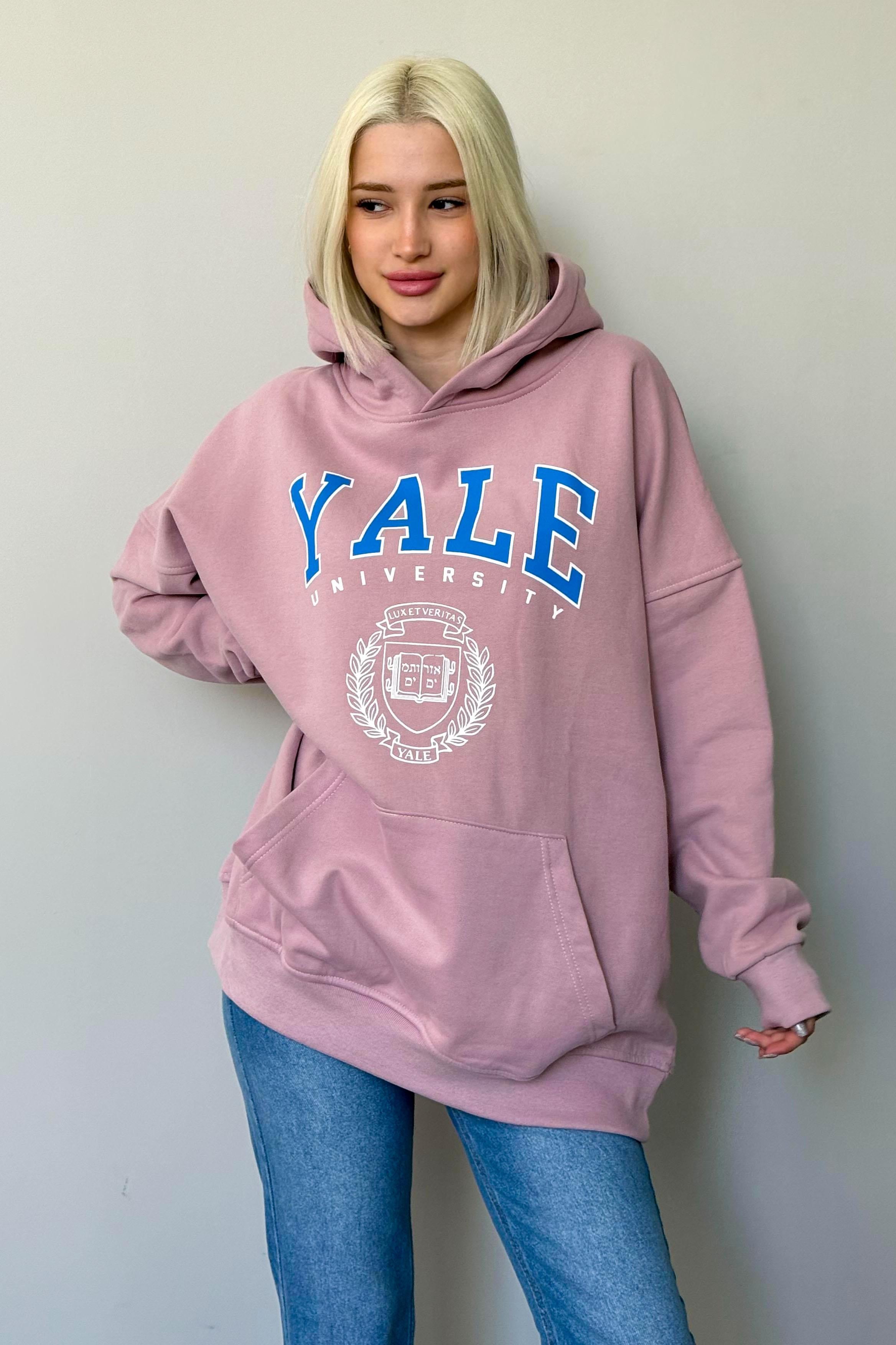 Gül Kurusu Oversize Kapüşonlu Kadın Sweatshirt SH129