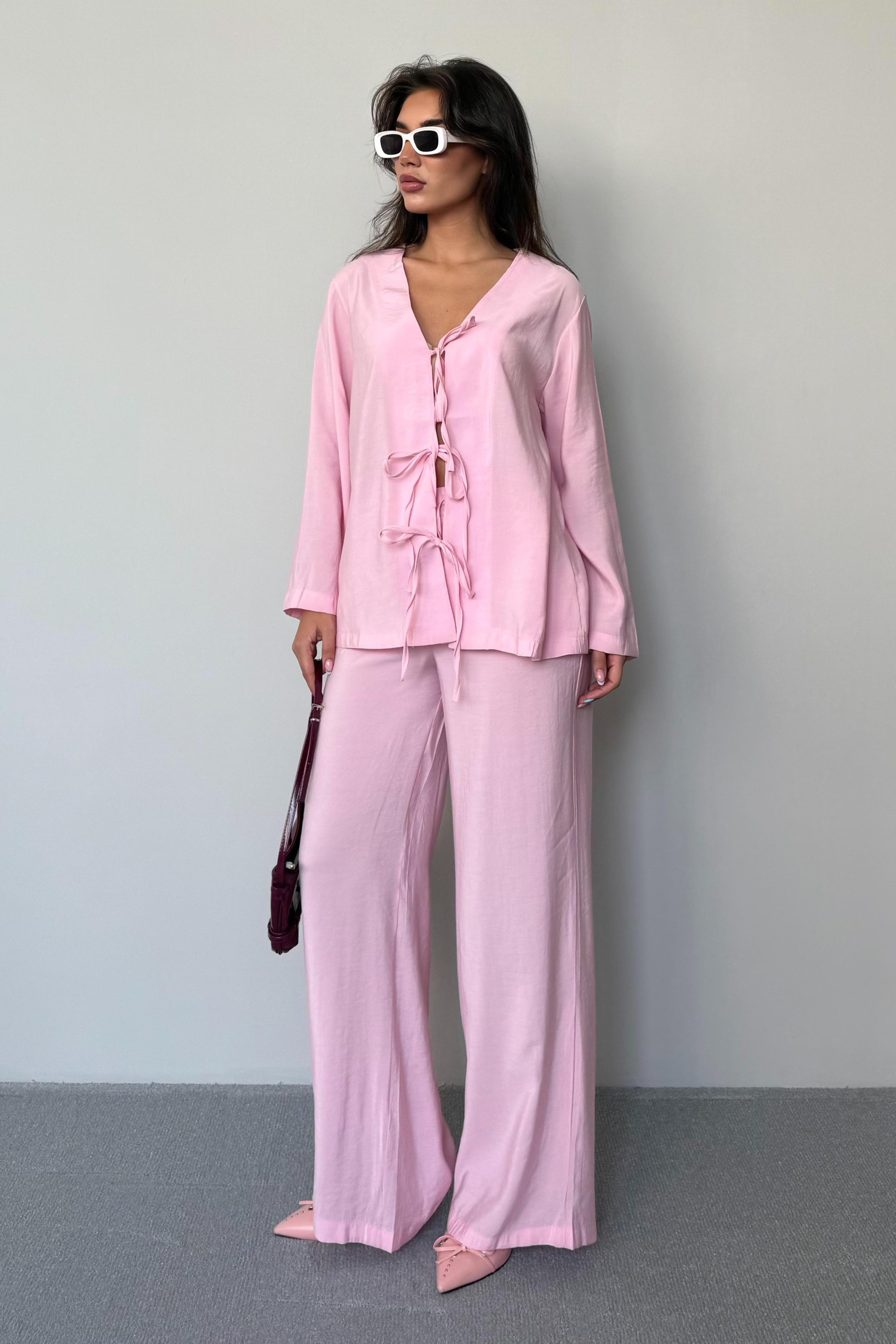 Pembe Önü Bağlamalı Alt Üst Takım Sh240