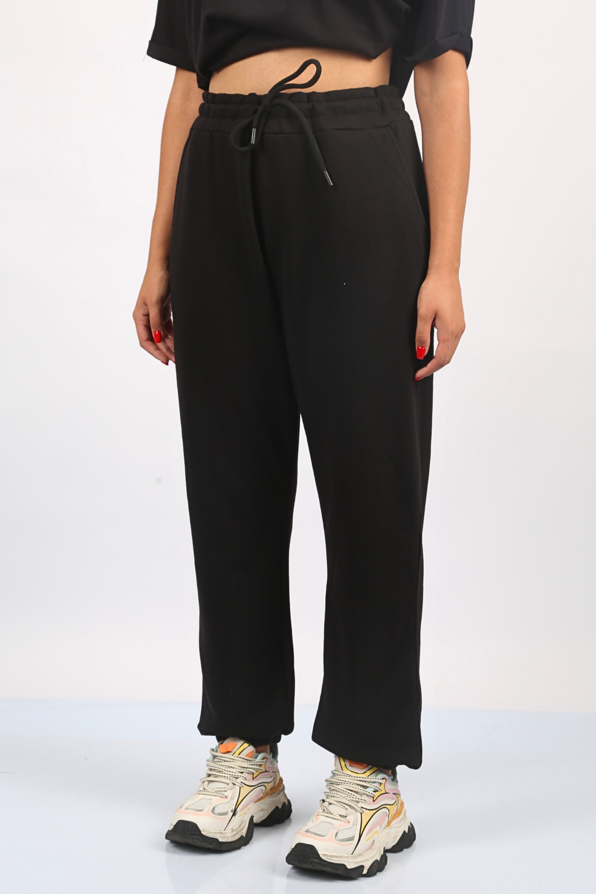 Siyah Basic Eşofman Altı SH116