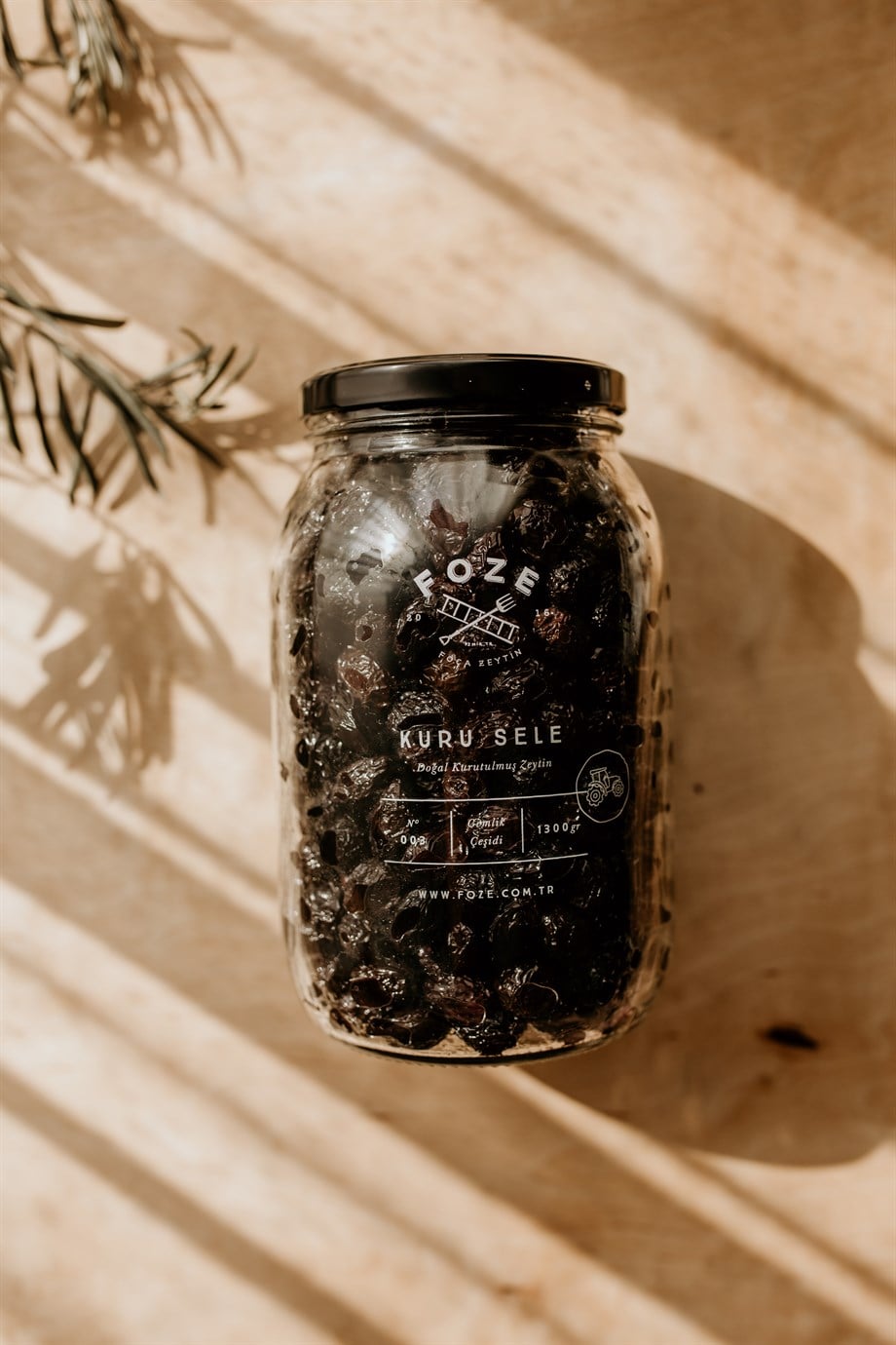 Foze Az Tuzlu Kuru Sele Siyah Zeytin 1300 gr