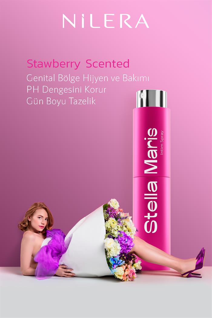 Nilera Stella Maris Intim Spray With Refill Set - Strawberry Scented