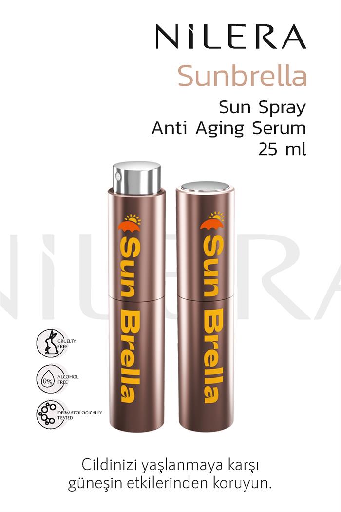 Nilera Sunbrella Sun Spray & Anti Aging Serum 25 ml 0,85 OZ
