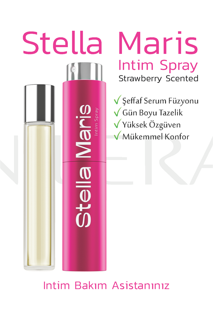 Nilera Stella Maris Intim Spray With Refill Set - Strawberry Scented