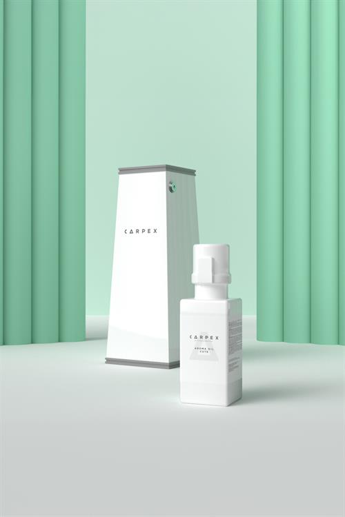 Auramax Pro 1200S Geniş Alan Koku Makinesi Beyaz ve Cute Auramax Koku Kartuşu 250 ML Seti