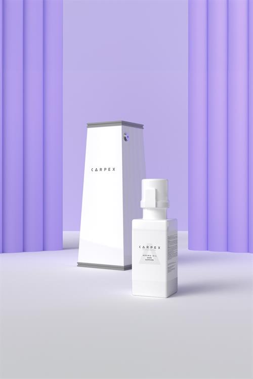 Auramax Pro 1200S Geniş Alan Koku Makinesi Beyaz ve Dark Sapphire Auramax Koku Kartuşu 250 ML Seti