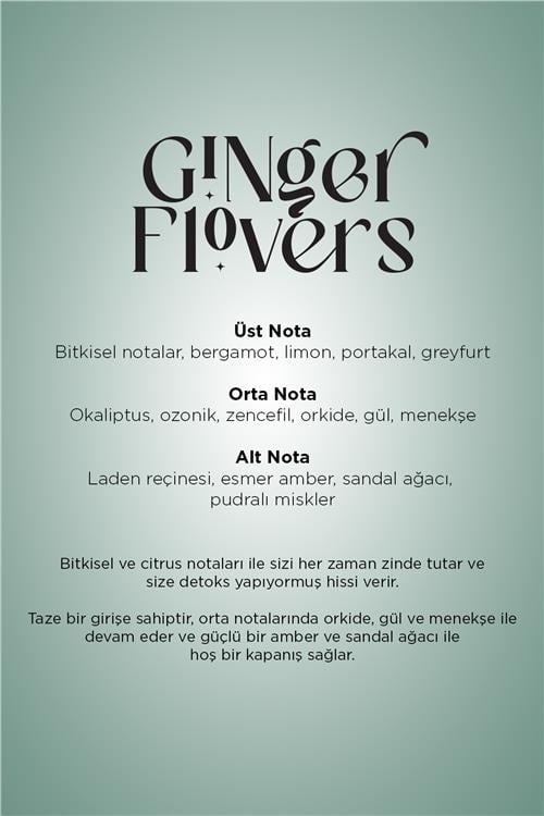 Ginger Flowers A1 Koku Kartuşu 200 ML Premium Seri