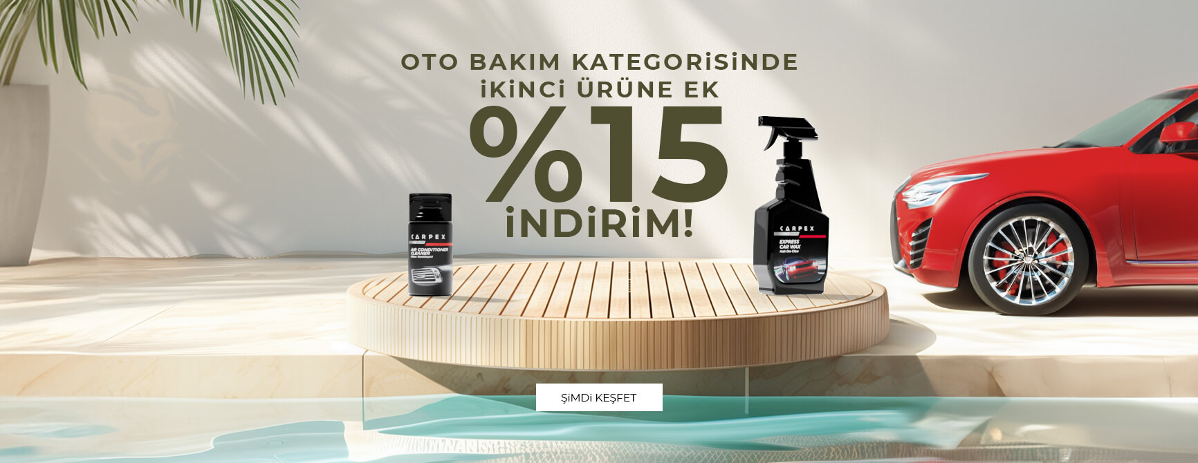 Otomobil Bakım Ürünlerinde İkinci Ürüne Ek %15 İndirim