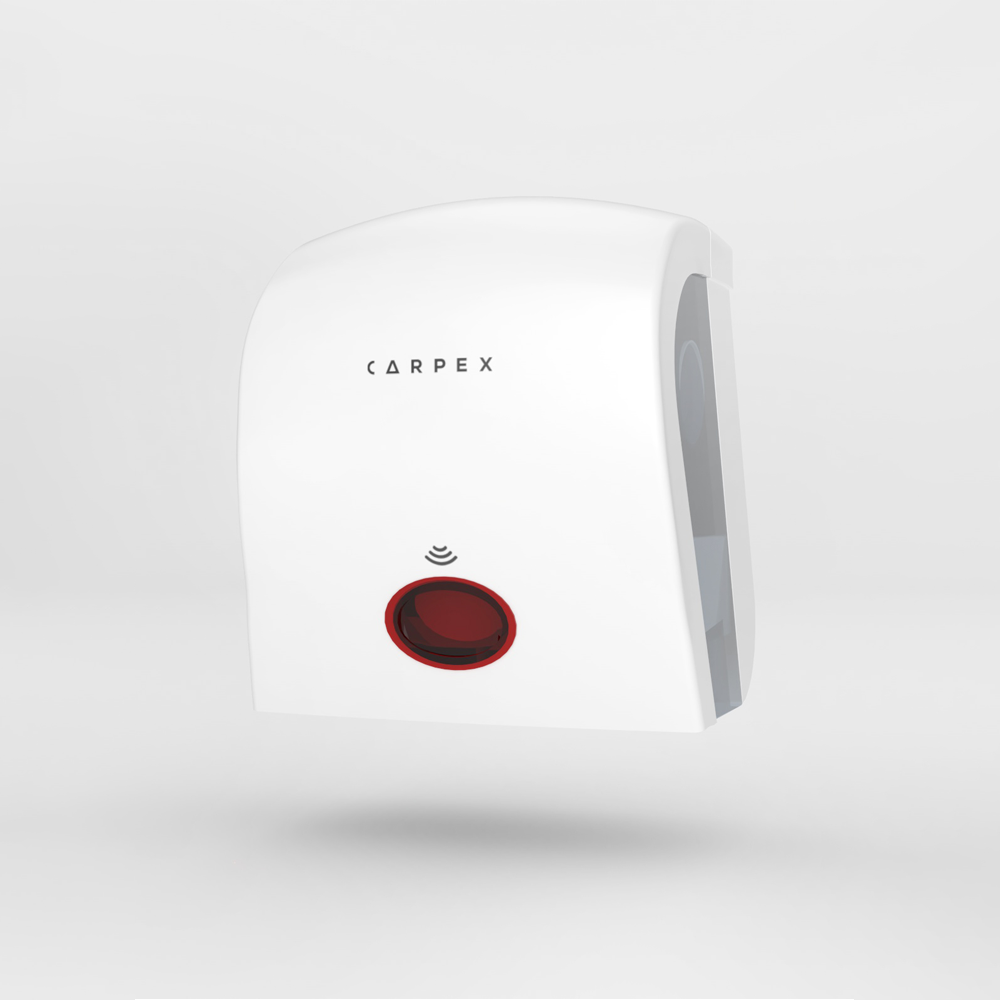 Sensörlü Kağıt Havlu Makinesi Beyaz - Havlu Dispenseri | Carpexonline
