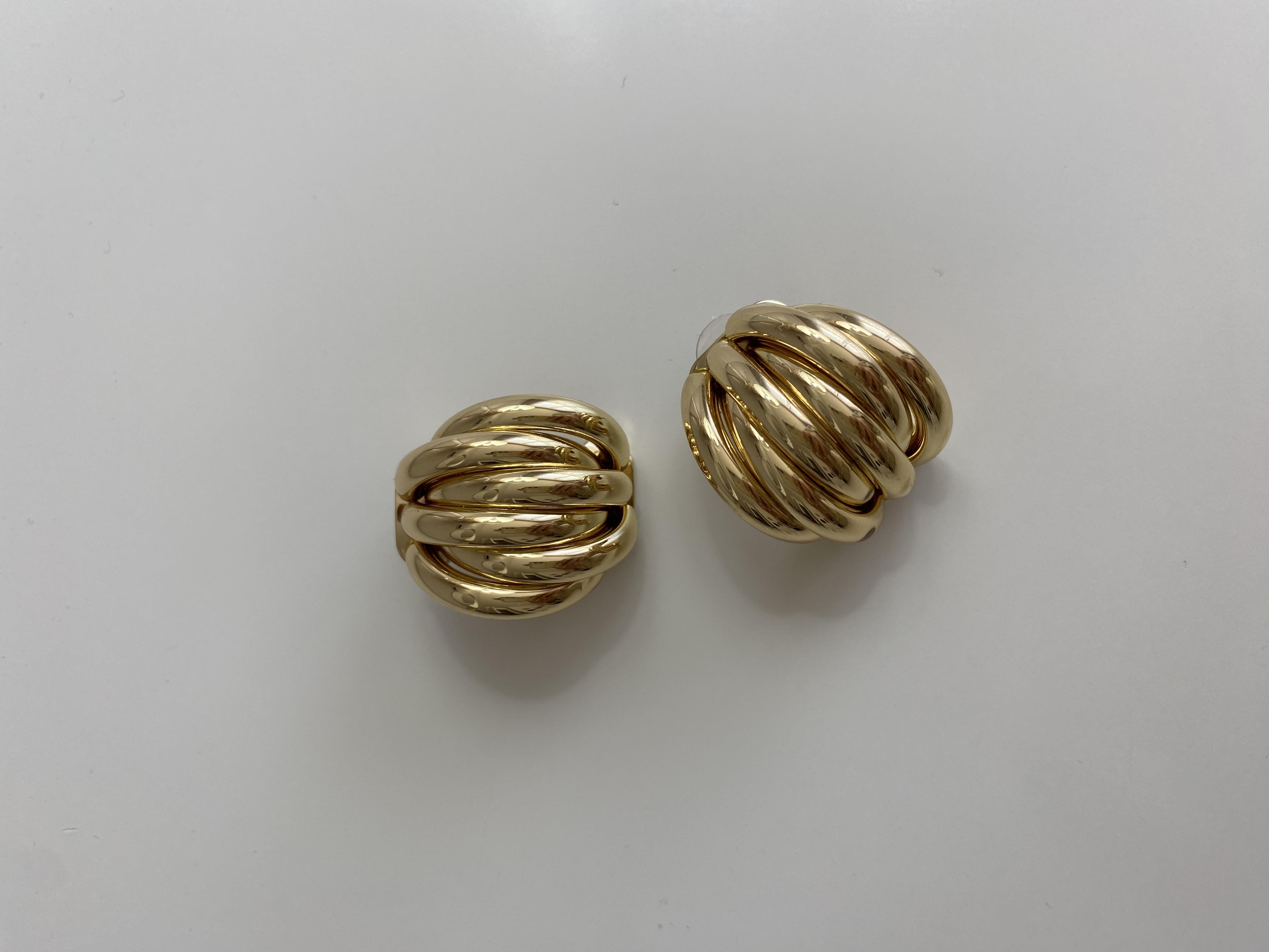 Büyük Midye Gold Küpe