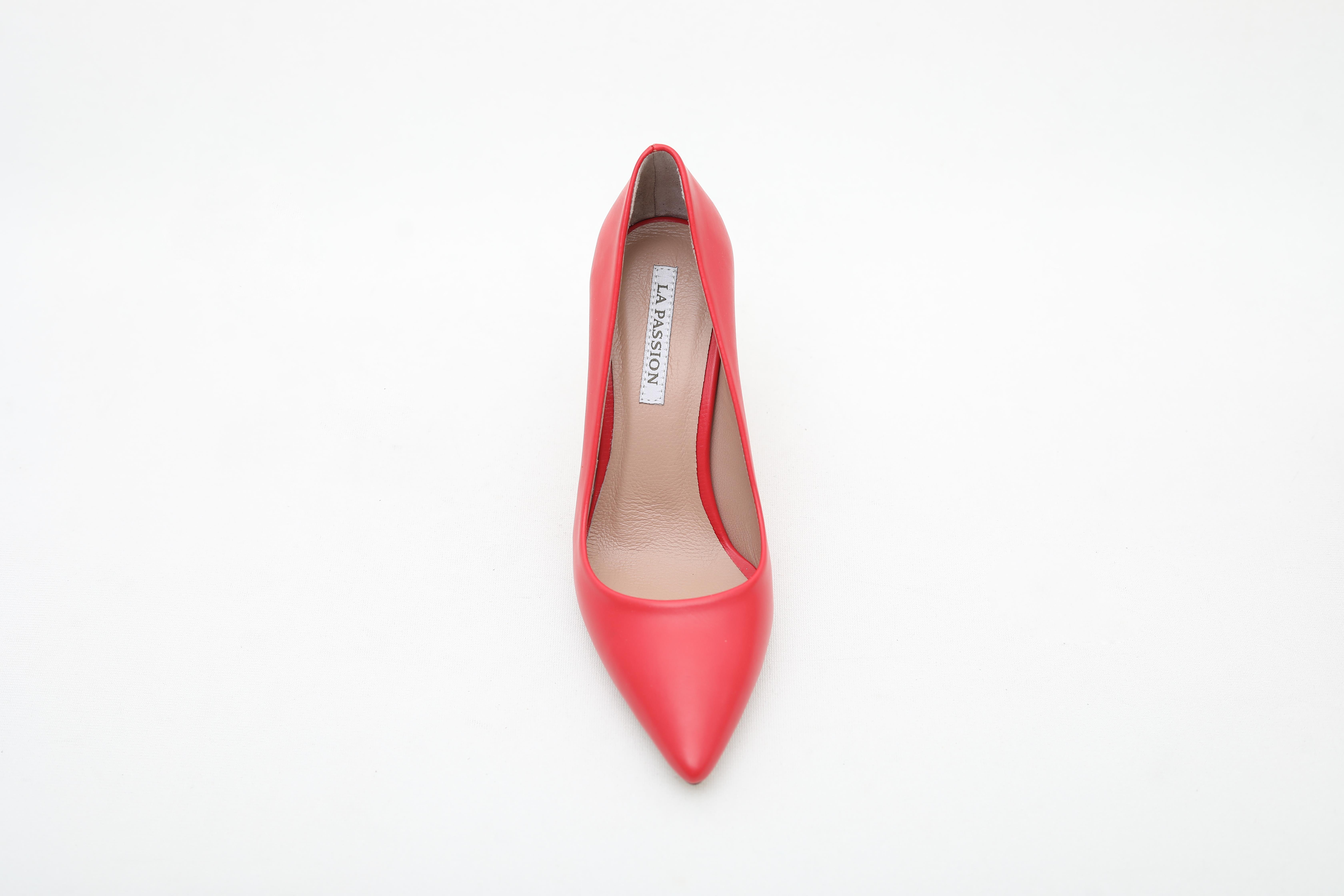El Yapımı Kırmızı Kadın Stiletto