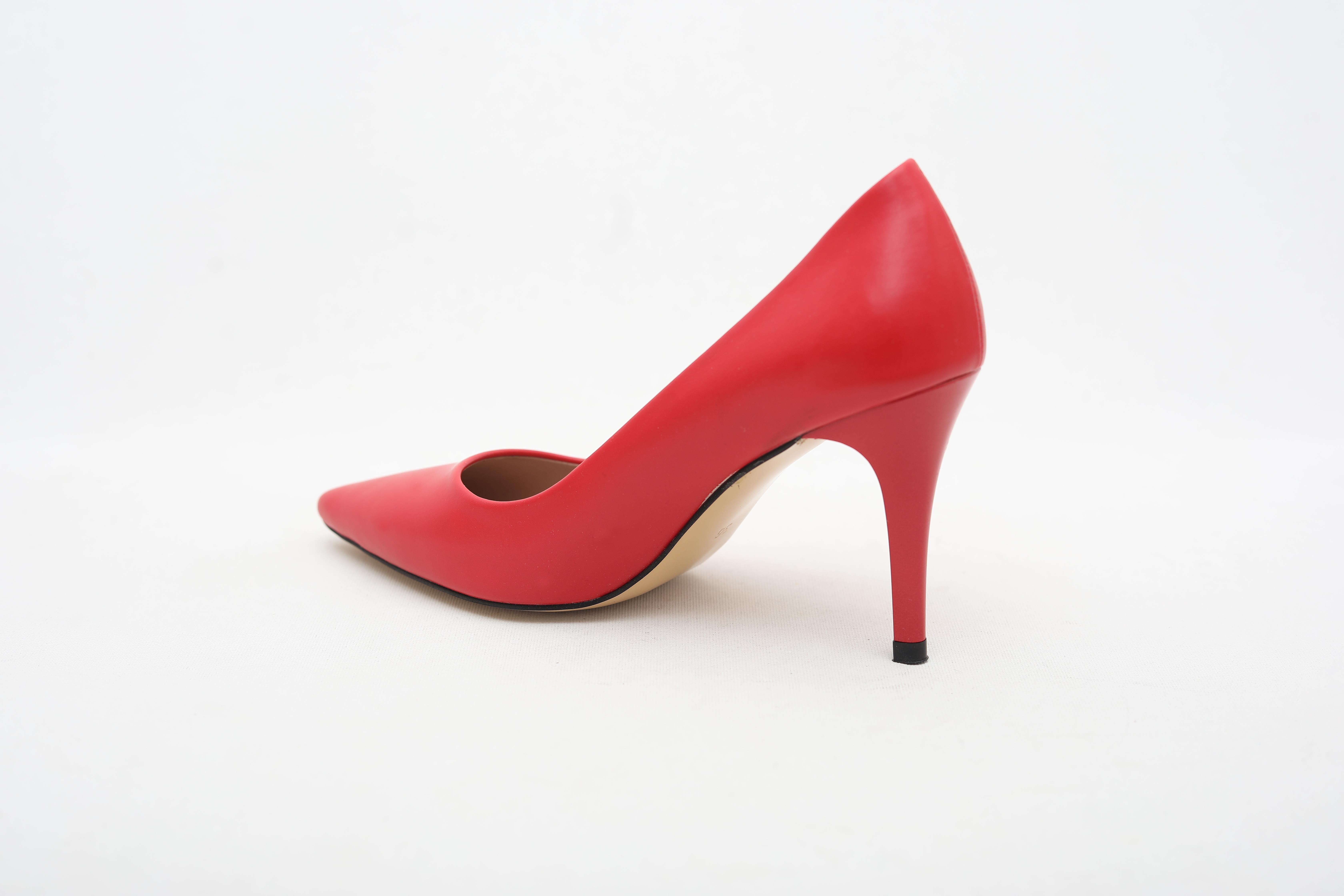 El Yapımı Kırmızı Kadın Stiletto
