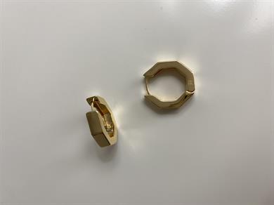 Geometrik Gold Küpe
