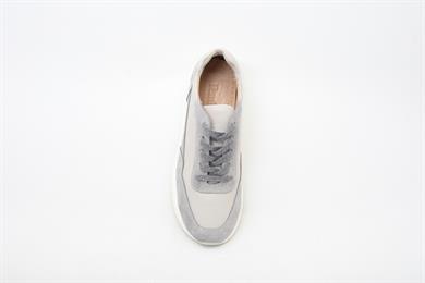 Hakiki Deri Gri Kadın Sneaker