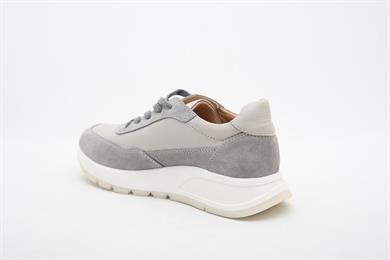 Hakiki Deri Gri Kadın Sneaker