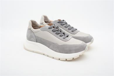 Hakiki Deri Gri Kadın Sneaker