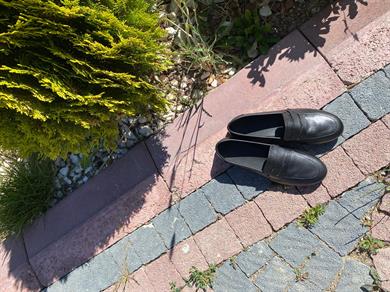 Hakiki Deri Siyah Kadın Loafer Ayakkabı