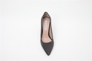 El Yapımı Koyu Gri Kadın Stiletto