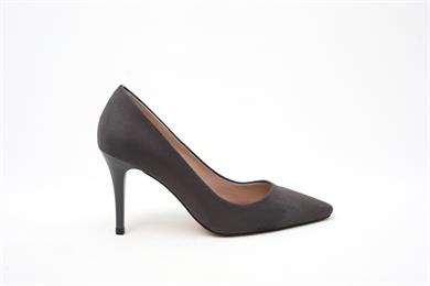 El Yapımı Koyu Gri Kadın Stiletto