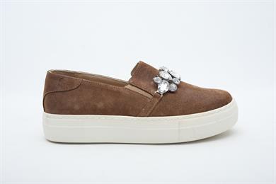Hakiki Deri Taşlı Sigarro Sneaker