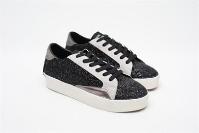 Glitter Siyah Kadın Sneaker