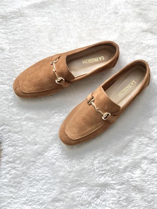 Süet Taba Kadın Loafer