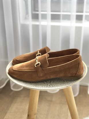 Süet Taba Kadın Loafer