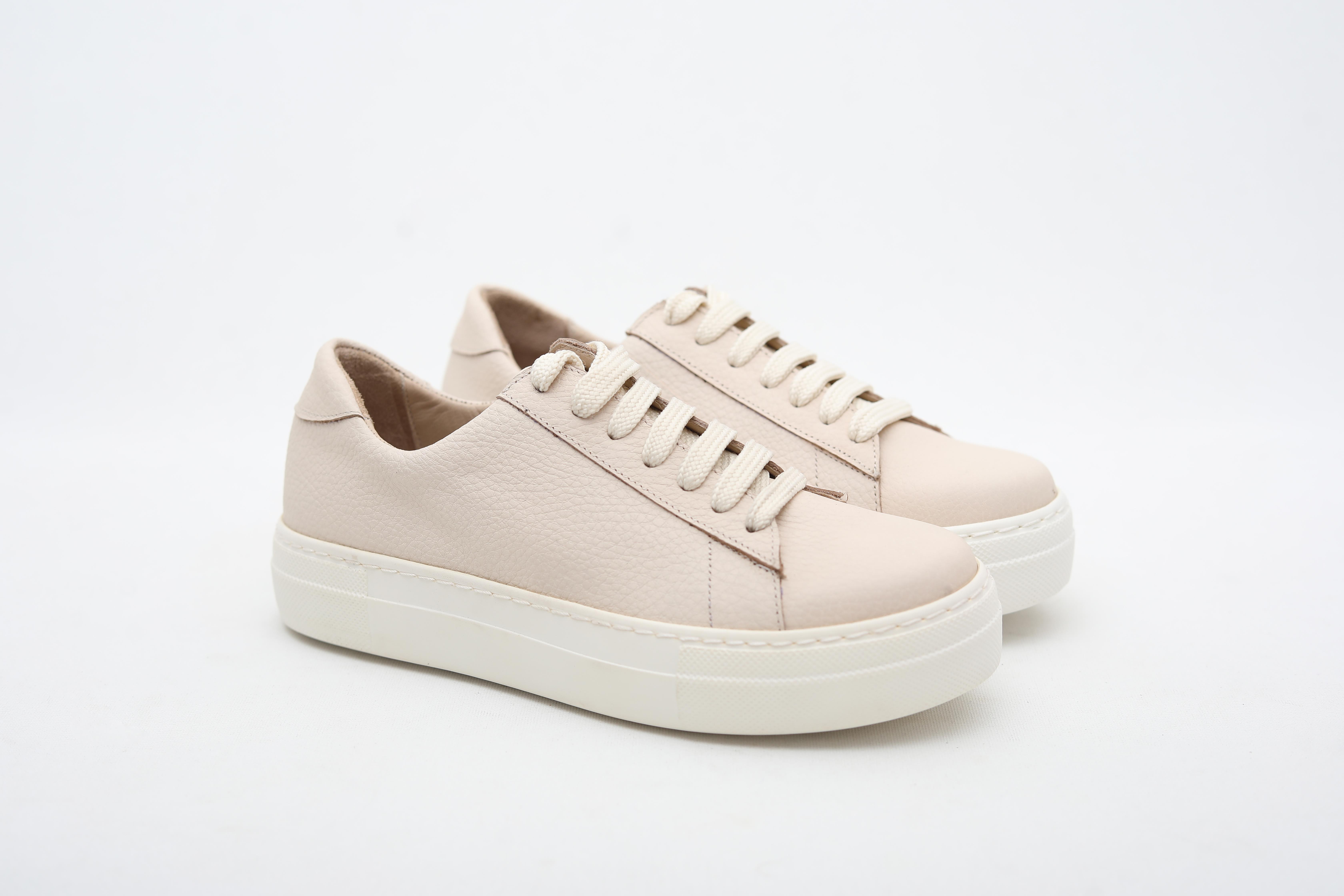 BEJ DERİ SNEAKER