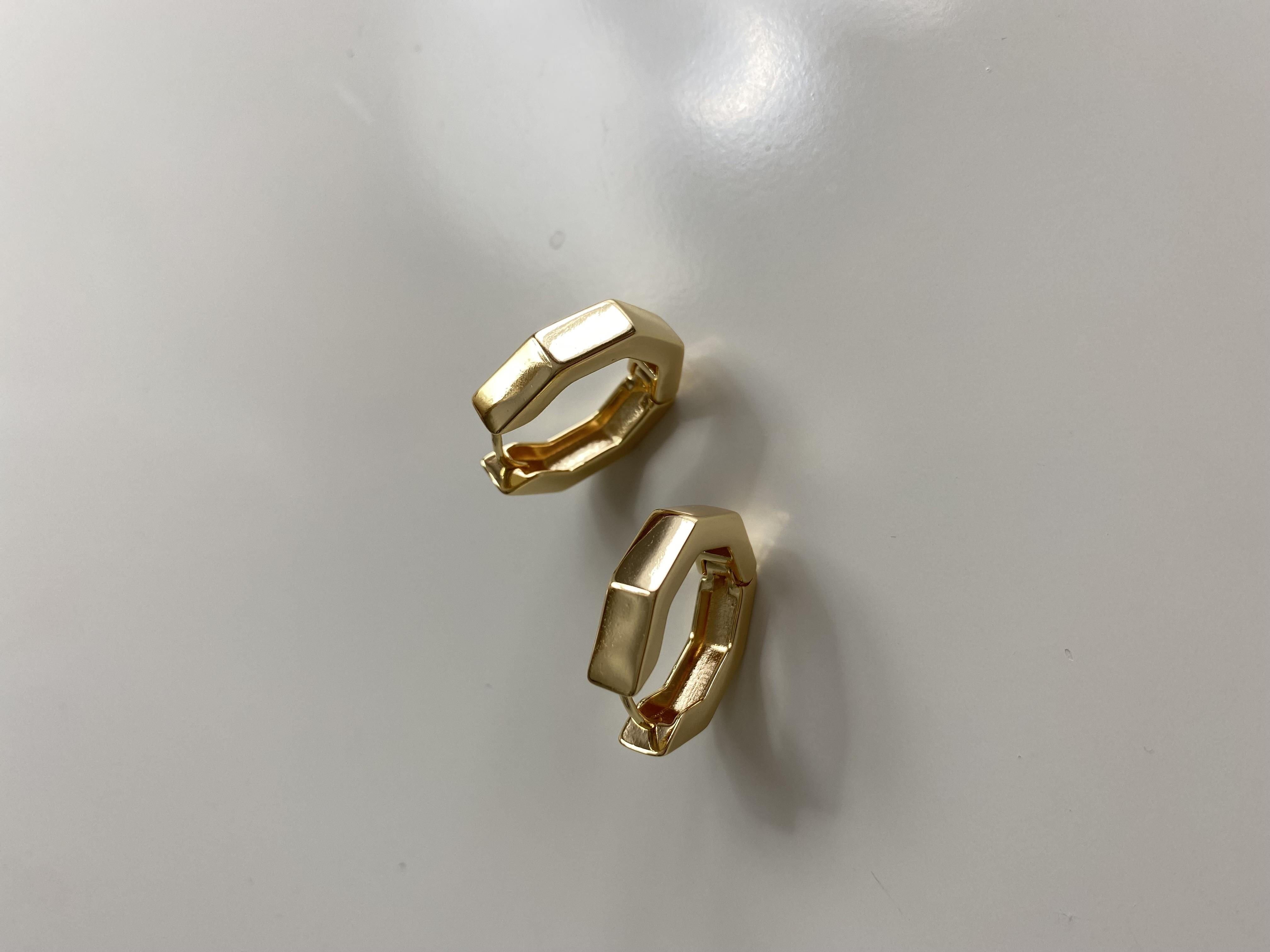 GEOMETRİK GOLD KÜPE